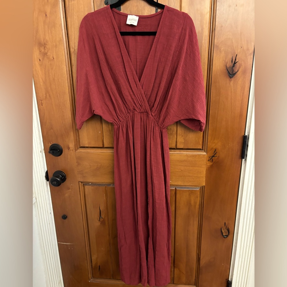 Vanessa Sitbon St. Tropez Elegant Rusty Rex Maxi Dress